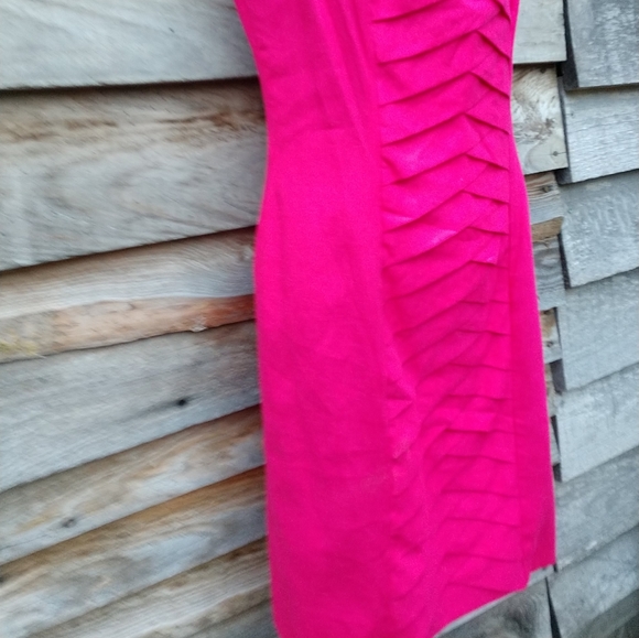 NWT🆕 New Directions Dress Sleeveless Pleated Criss Cross Front Pink Size 8 NWT - Picture 10 of 12